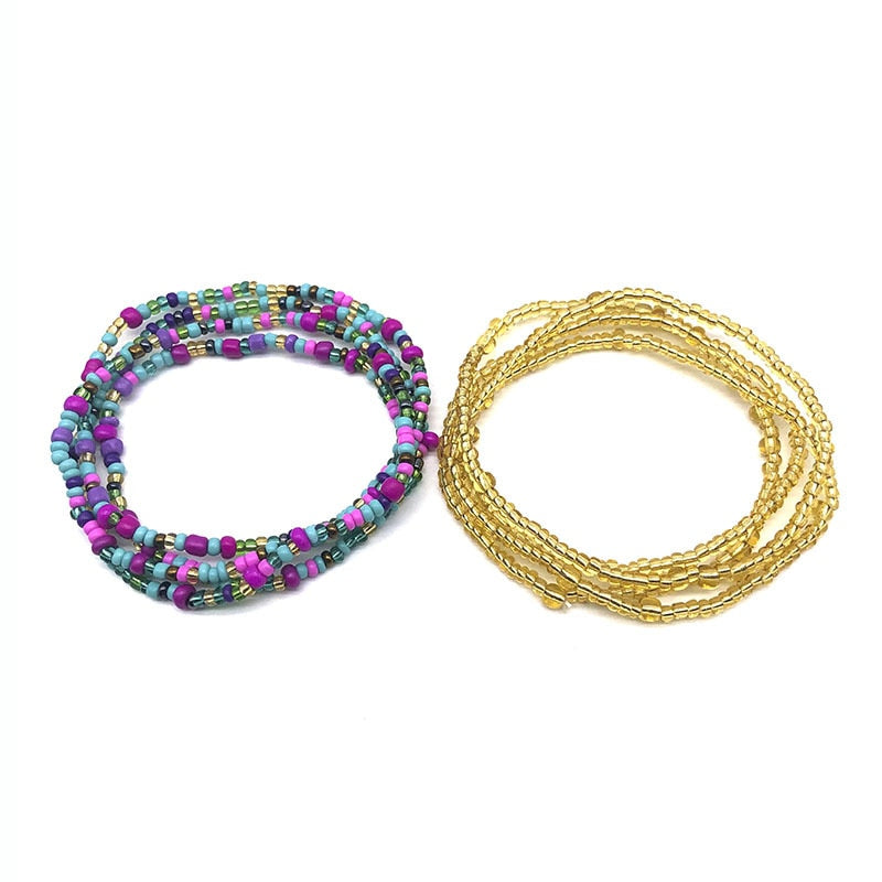 Bohemia Colorful Beads Waist Belly Beach Waistband Bikini Beads Jewelry