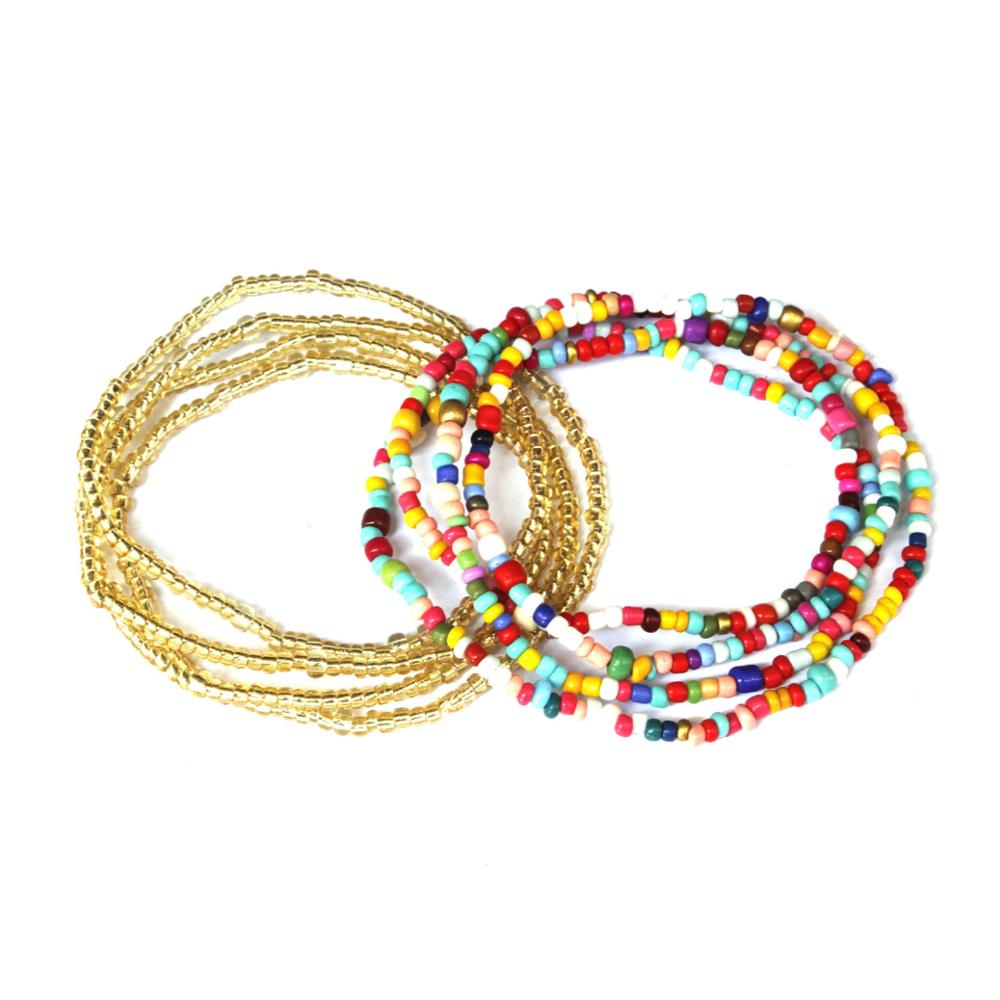 Bohemia Colorful Beads Waist Belly Beach Waistband Bikini Beads Jewelry