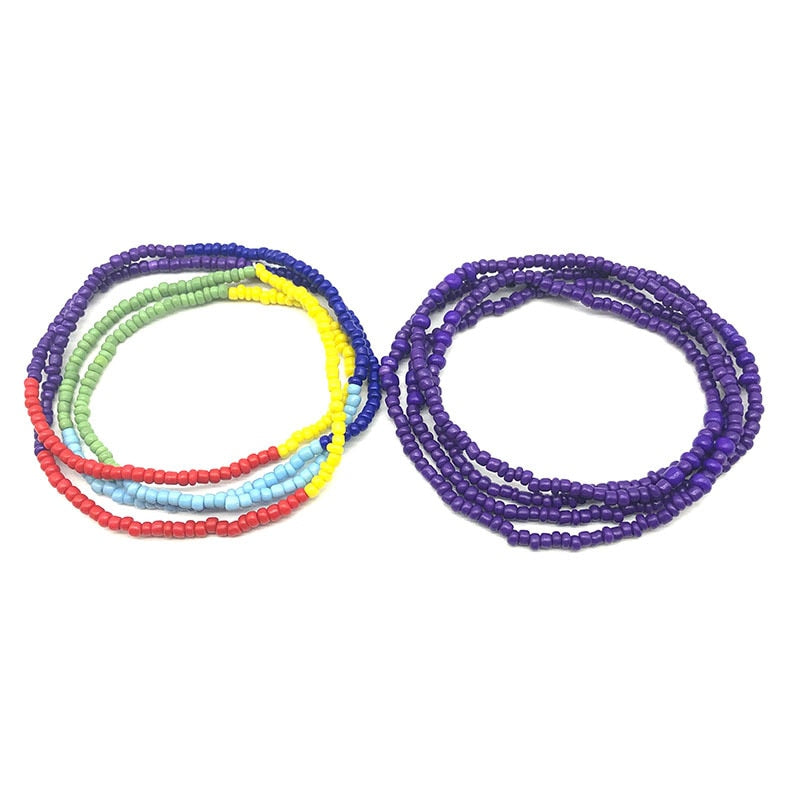 Bohemia Colorful Beads Waist Belly Beach Waistband Bikini Beads Jewelry