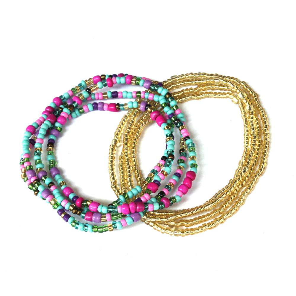 Bohemia Colorful Beads Waist Belly Beach Waistband Bikini Beads Jewelry