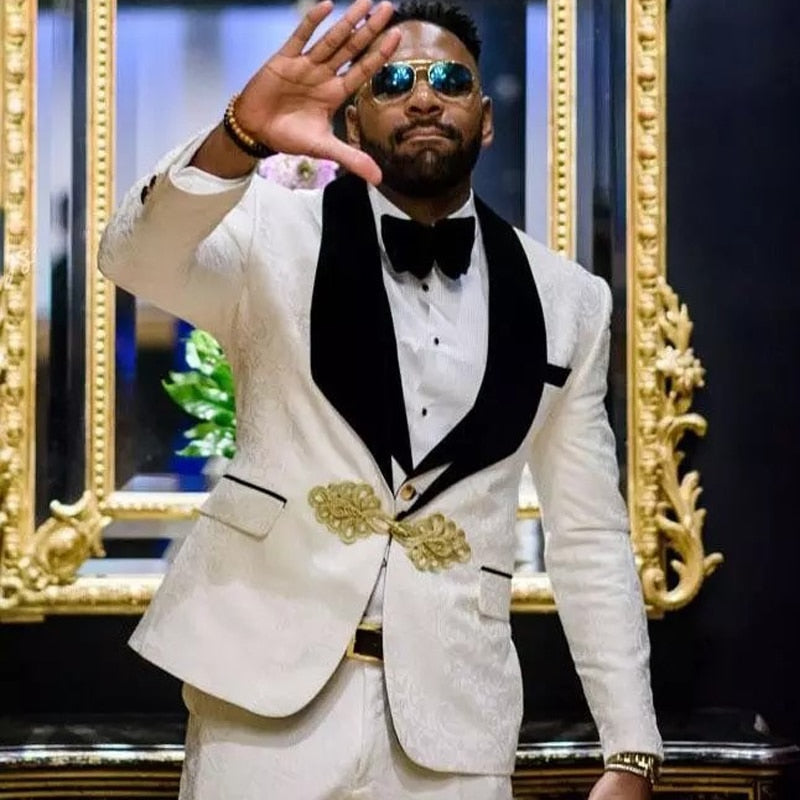 Men Tuxedo Wedding Dinner Slim Fit Men Suits Black Velvet Lapel 3 Pieces-Top Super Deals-Same as Model-XS (EU44 or US34)-China-Free Item Online