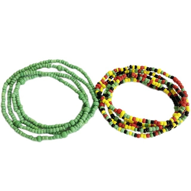 Bohemia Colorful Beads Waist Belly Beach Waistband Bikini Beads Jewelry