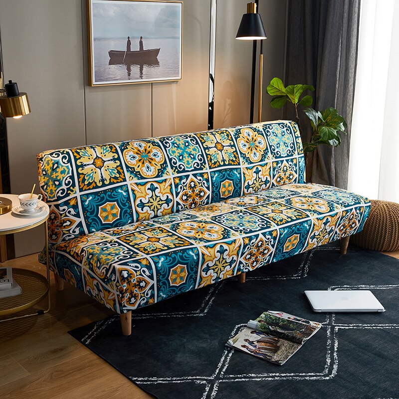 Printed Sofa Bed Cover Universal Slip-resistant Elastic Stretch Furniture Slipcovers