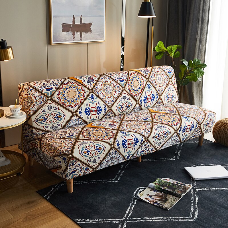 Printed Sofa Bed Cover Universal Slip-resistant Elastic Stretch Furniture Slipcovers