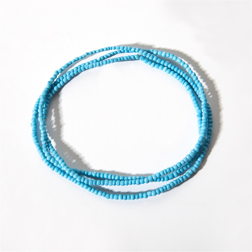 Bohemia Colorful Beads Waist Belly Beach Waistband Bikini Beads Jewelry