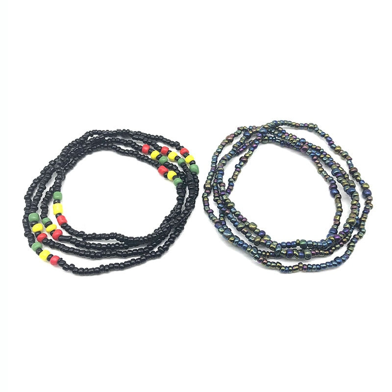 Bohemia Colorful Beads Waist Belly Beach Waistband Bikini Beads Jewelry