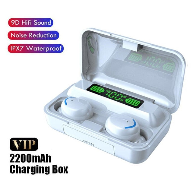 Bluetooth Earphones With Charging Box Wireless Waterproof Earbuds
