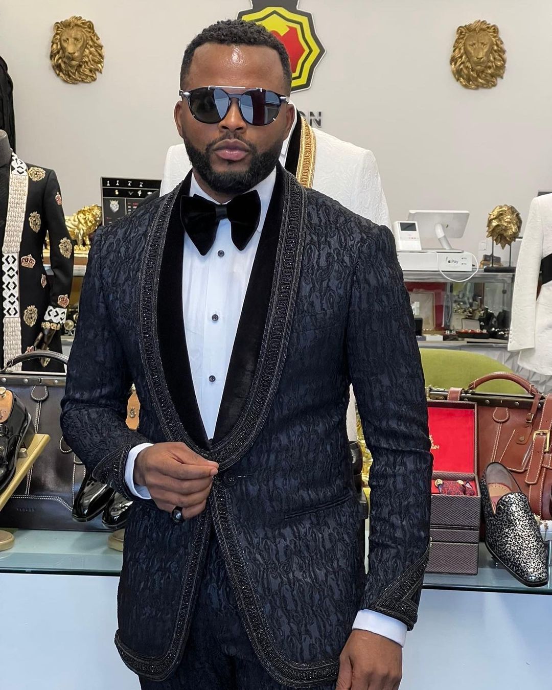 Classic Mens Suit One Button Two-Pieces Jacket With Pants Designer Tuxedos