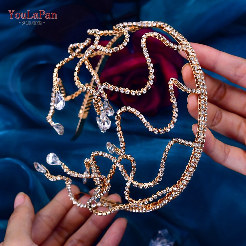 Crystal Wedding Hairband Bridal Hair Ornaments Rhinestone Headband