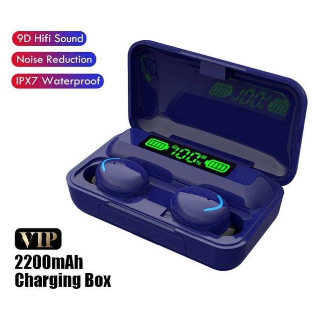 Bluetooth Earphones With Charging Box Wireless Waterproof Earbuds
