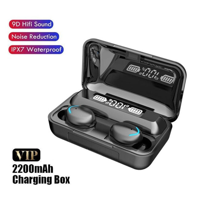 Bluetooth Earphones With Charging Box Wireless Waterproof Earbuds