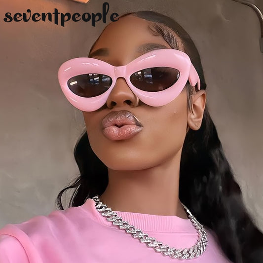 Cat Eye Sunglasses Women Sexy Lip-Shaped Sun Glasses
