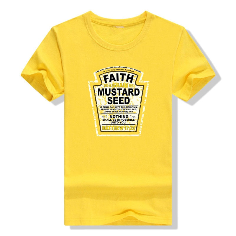 Faith As A Grain of Mustard Seed Christian T-Shirt