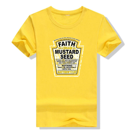 Faith As A Grain of Mustard Seed Christian T-Shirt