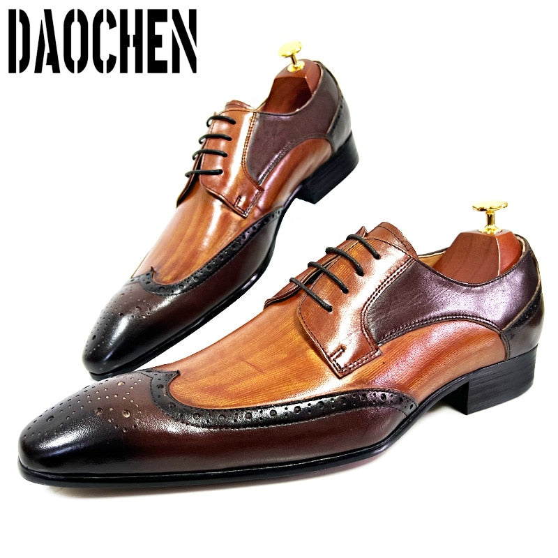 Luxury Brand Men Leather Shoes Pointed Toe Brogues Oxford Mens Dress S Top Super Deals Luxury Brand Men Leather Shoes Pointed Toe Brogues Oxford Mens Dress S Top Super Deals
