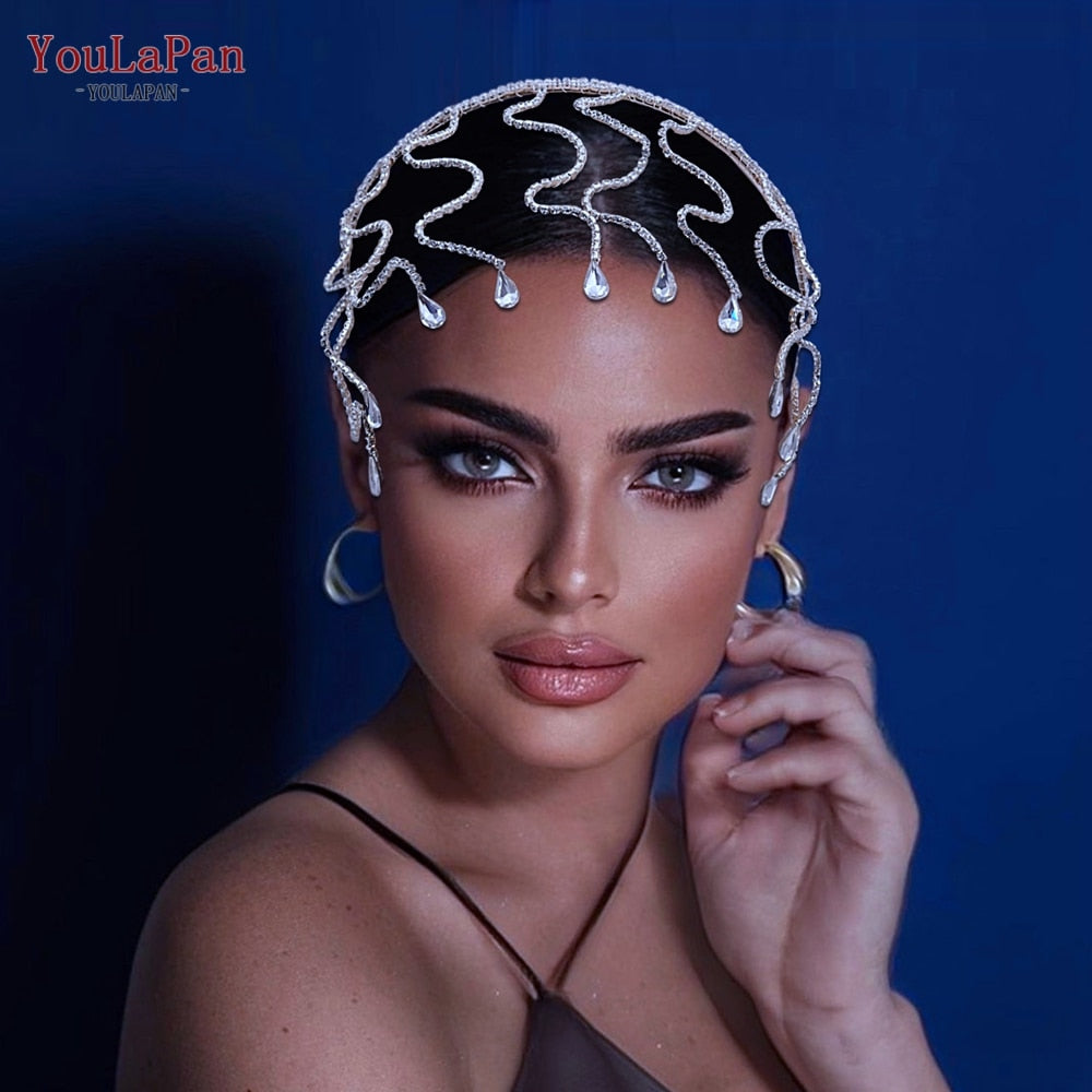 Crystal Wedding Hairband Bridal Hair Ornaments Rhinestone Headband