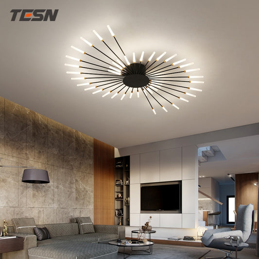 Hot sale fireworks led Chandelier For Living Room Bedroom Home chandelier Modern Led Ceiling Chandelier Lamp Lighting chandelier
