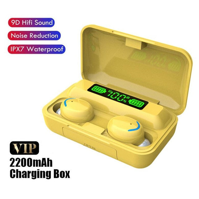 Bluetooth Earphones With Charging Box Wireless Waterproof Earbuds