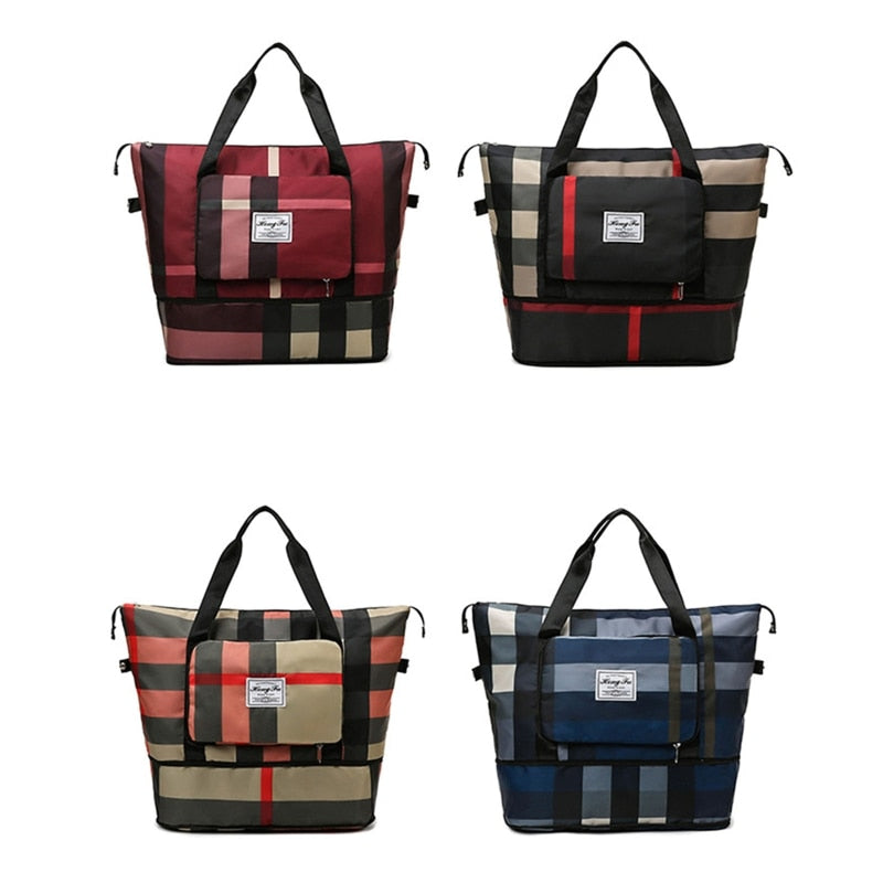 Duffle Bag for Women Men Foldable Large Capacity Gym Tote Travel Shoulder Bags