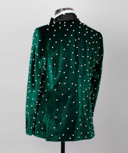 Luxury Men Suits Slim Fit Groom Tuxedos Wedding Prom Tailored Double Vent