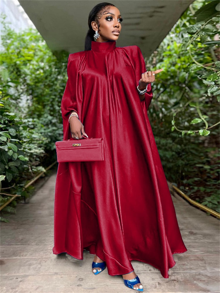 Women Oversized Dresses Batwing Sleeve Loose