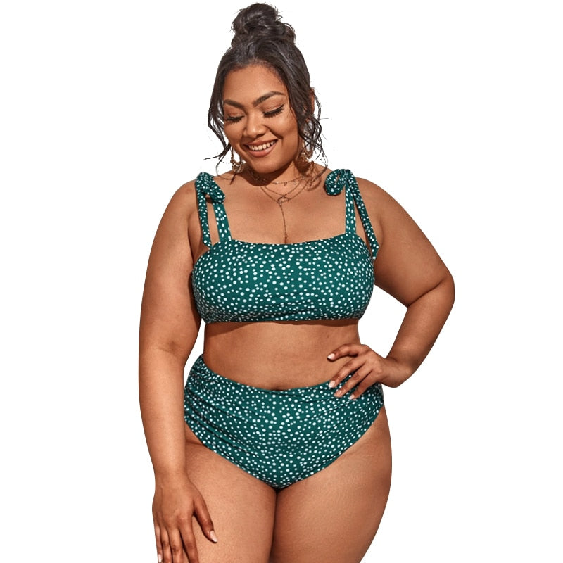 Women Push Up Bikinis Set Swimwear Plus Size High Waist Swimsuit Beachwear