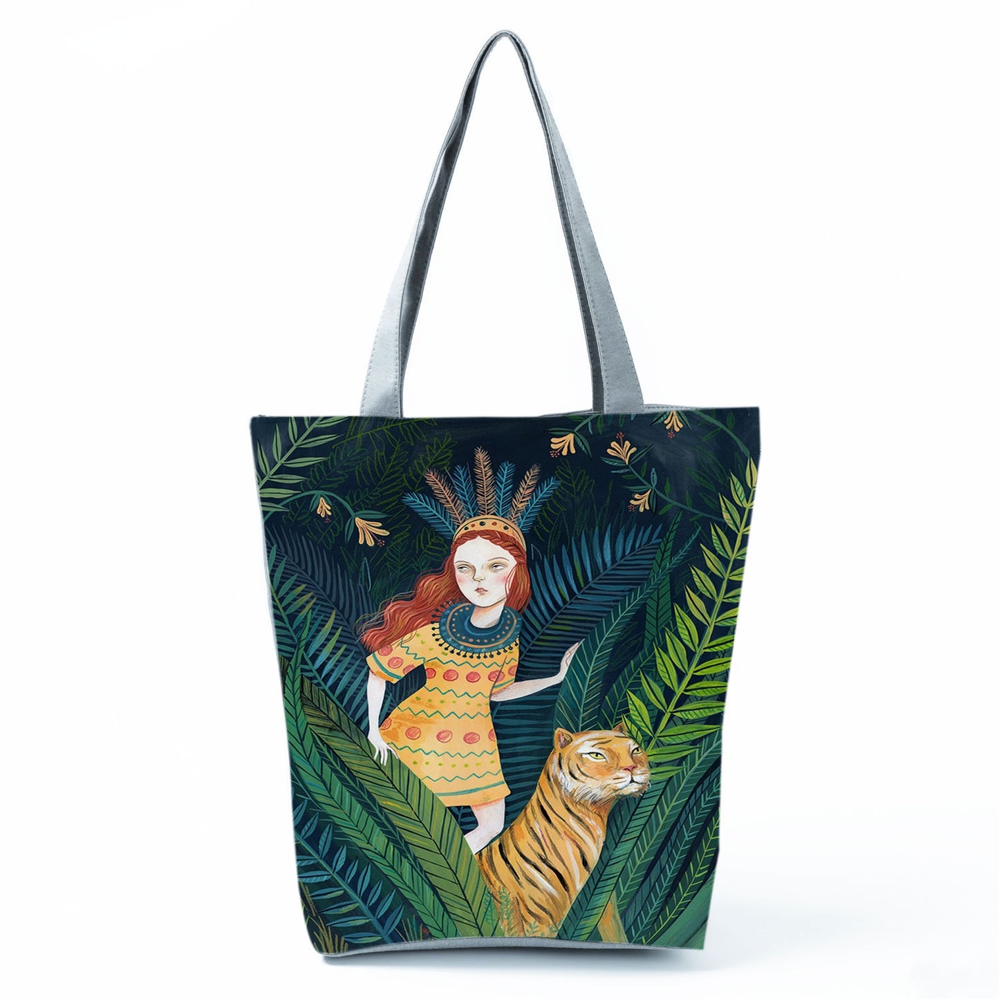 Leopard Printed Shoulder Tote Beach Bag