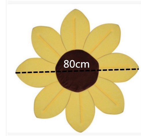 2 IN 1 Baby Lotus Plush Flower Bath And Play Mat 4 Or 7 Petals-baby bath accessory-Free Item Online