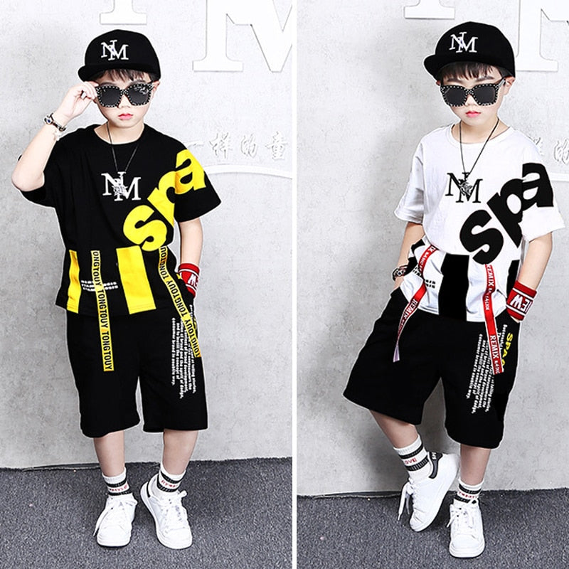 Fashion Boy Clothes Cool Kids Hip Hop Clothing Sports Suit