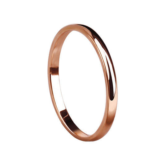 Personalized wedding Bands Stainless Steel Rings Rose Gold