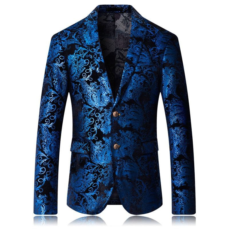 Designer men's slim suit jacket
