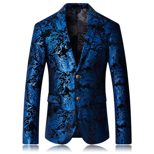 Designer men's slim suit jacket