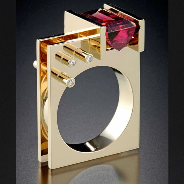 Judy Unique Fashion Women Silver Gold Rings Promise Wedding Engagement Rings-ring-6-01-Free Item Online