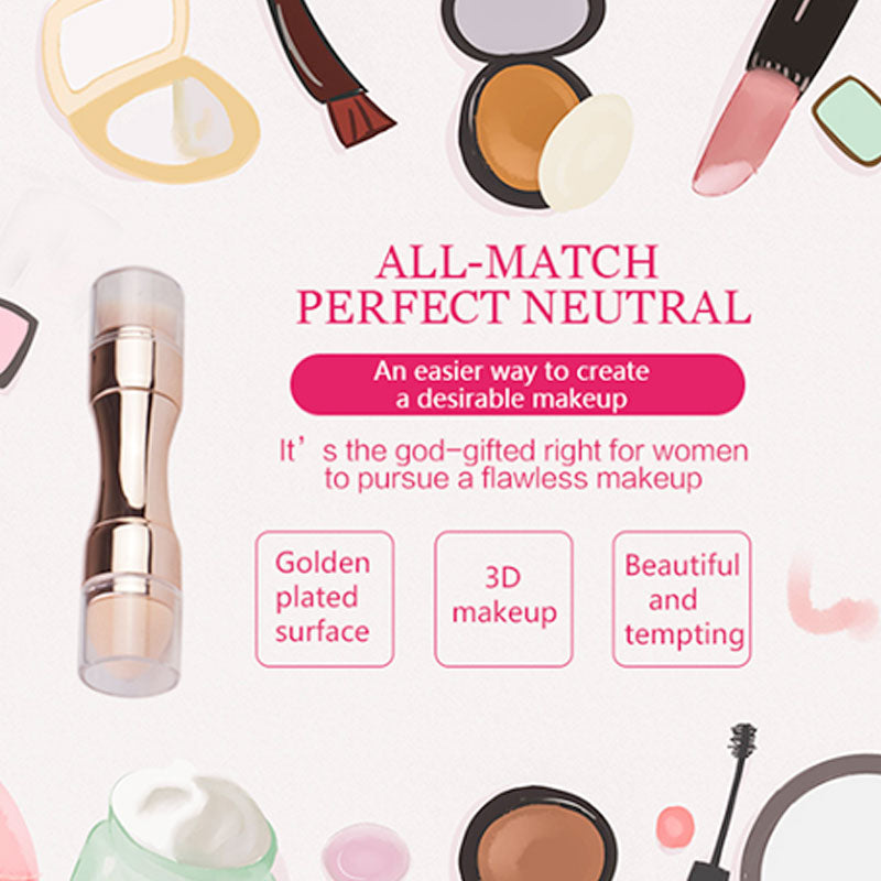 4 In 1 Portable Professional Makeup Brushes Foundation Eyebrow