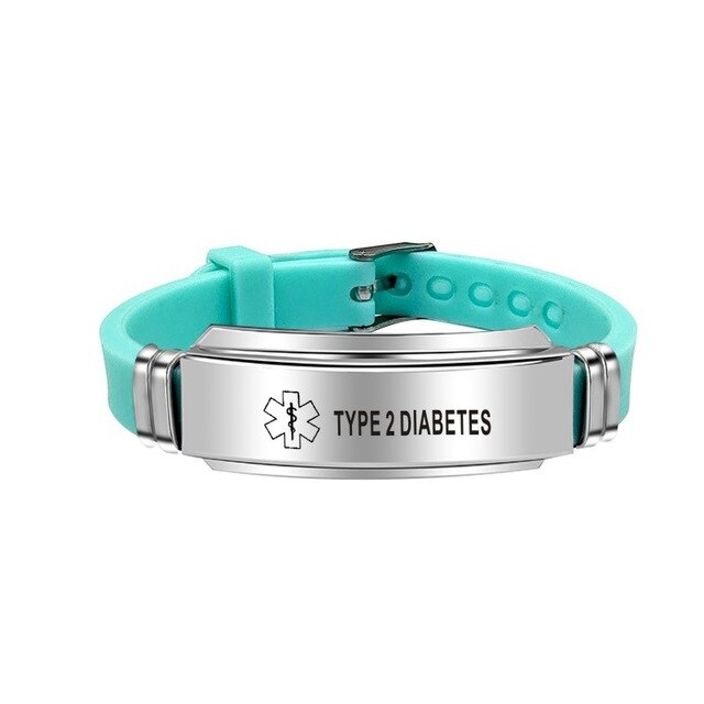 Medical Alert ID  Bracelet Bangles for Women and Men