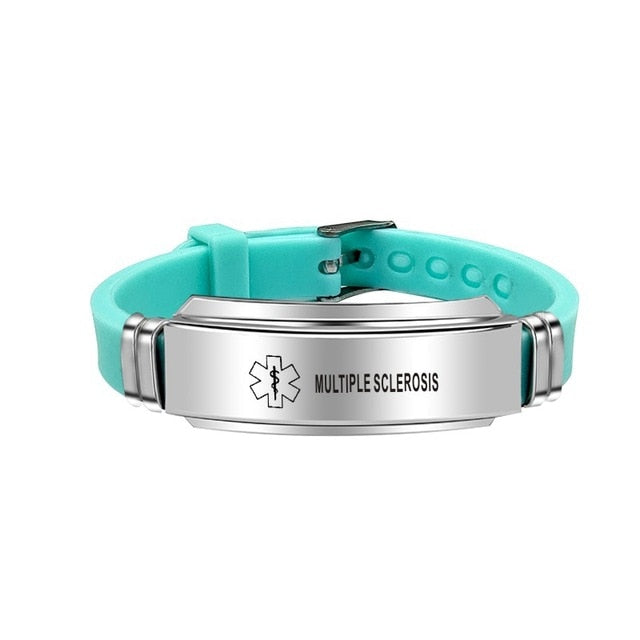 Medical Alert ID  Bracelet Bangles for Women and Men
