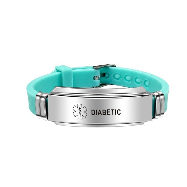 Medical Alert ID  Bracelet Bangles for Women and Men