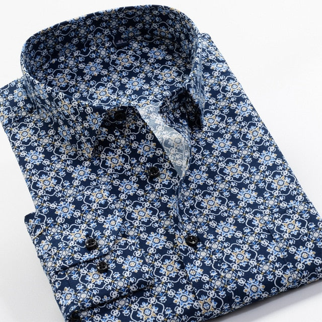Cardez Designer Long Sleeves Men's Business Casual Fashion Classic Dress Shirt