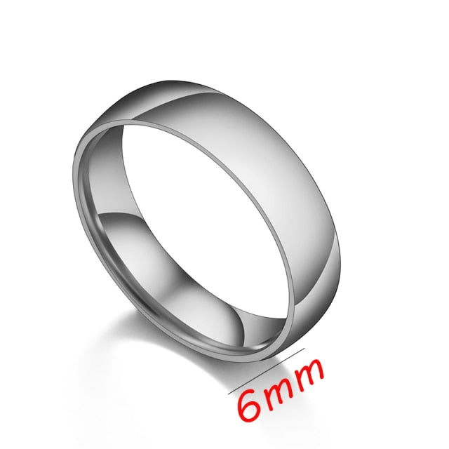 Stainless Steel Couple Rings Gold