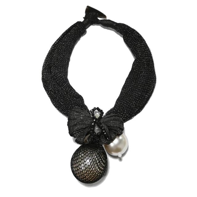 Simulated Pearl Pendants Necklaces Women Crystal Beads Statement Necklace Jewelry Choker