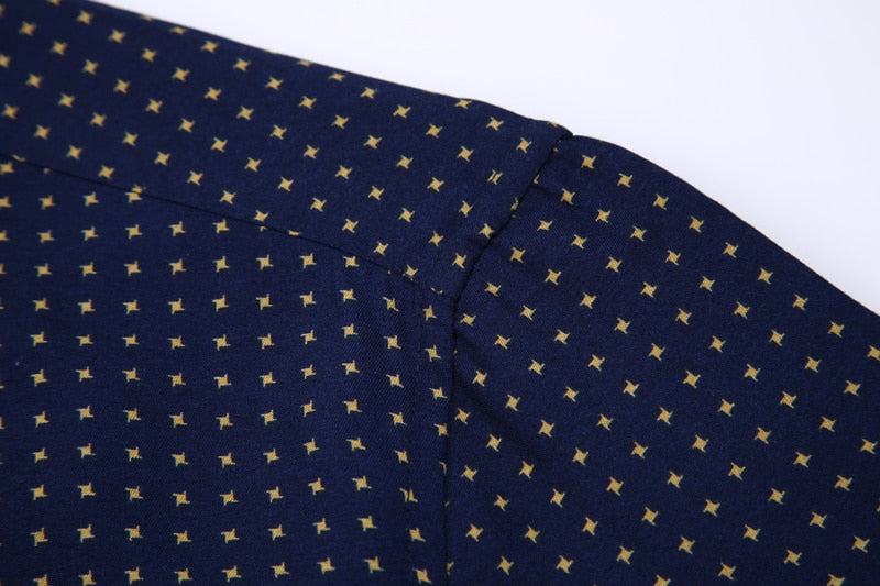 Men Long Sleeve Shirt Slim Fit Style