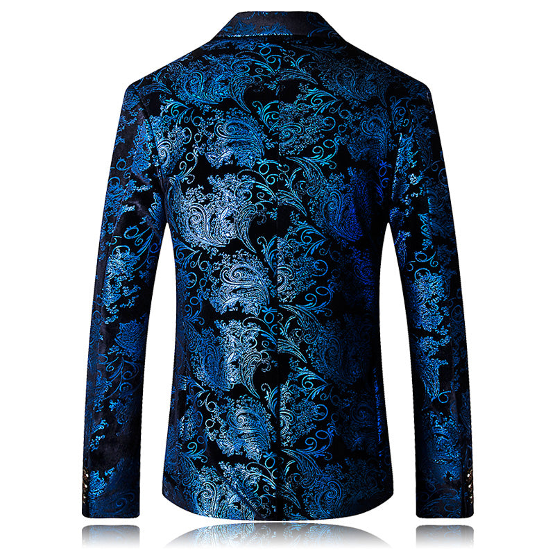 Designer men's slim suit jacket