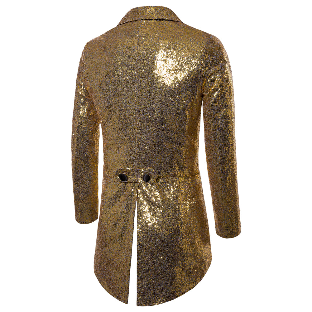Best Sequin Wedding Blazer Jacket Men Nightclub Prom Suit Singers Stage Clothes