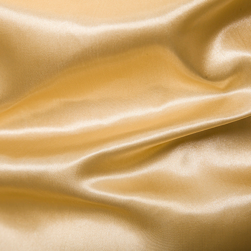 Long Sleeve Square Collar Regular Ruffles Satin Men Dress Shirts