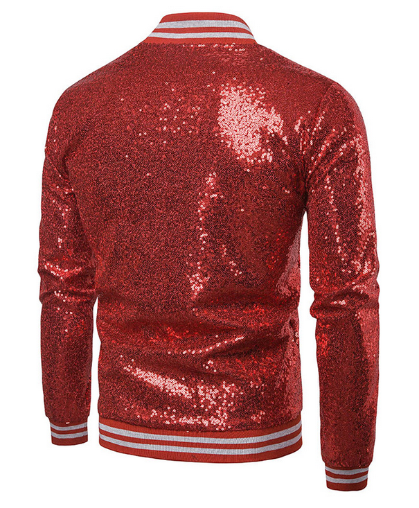Sequins Gold Blazer Men Slim Fit