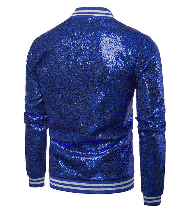 Sequins Gold Blazer Men Slim Fit