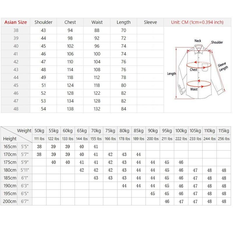 Men Fashion Casual Long Sleeved Printed Slim Fit Business Dress Shirt