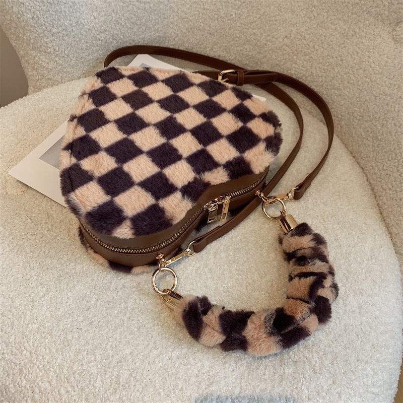 Heart Tote Bag PU Leather Crossbody Shoulder Purse Handbags