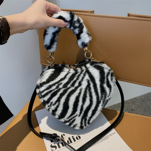 Heart Tote Bag PU Leather Crossbody Shoulder Purse Handbags