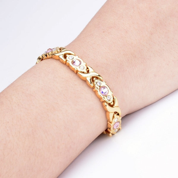 Weight Loss Energy Magnets Jewelry Slimming Bangle Twisted Therapy Bracelet